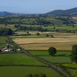 Montgomery Castle - View from Montgomery Castle, Montgomery, Powys