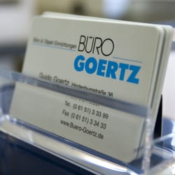 Büro-Goertz - Büro-Goertz, Darmstadt, Visitenkarte