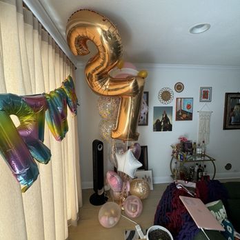 Any Occasion Balloons - 21st Bouquet (this was 5 days later and still looked great!) - Balloon Services Near Me - Los Angeles, California Any Occasion Balloons - 21st Bouquet (this was 5 days later and still looked great!) - Balloon Services Near Me - Los Angeles, California