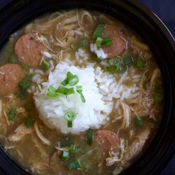 Chicken & sausage gumbo!