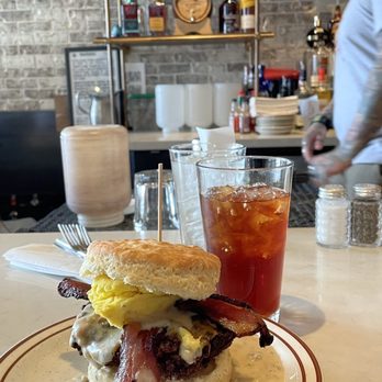 Denver Biscuit Co. - Broadway - The Franklin with scrambled eggs and a sweet tea that was equally delicious. - Breakfast & Brunch Near Me - Denver, Colorado Denver Biscuit Co. - Broadway - The Franklin with scrambled eggs and a sweet tea that was equally delicious. - Breakfast & Brunch Near Me - Denver, Colorado
