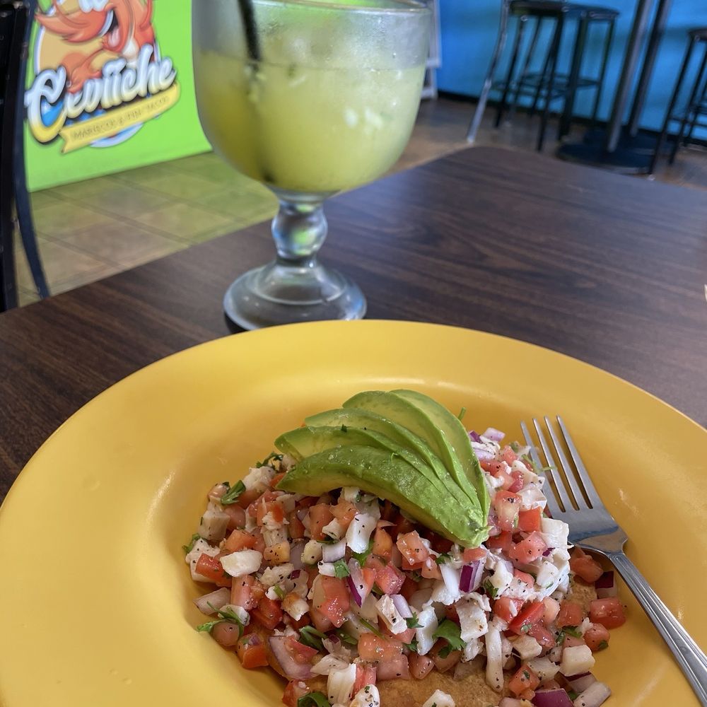 Ceviiche - Piña y Pepino Aguafresca w/ my tostada. - Seafood Near Me - Ventura, California Ceviiche - Piña y Pepino Aguafresca w/ my tostada. - Seafood Near Me - Ventura, California