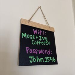 Moss + Ivy Coffee - Free WiFi