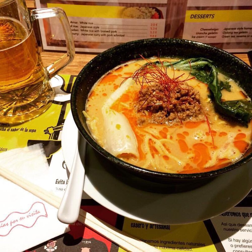 Ramen Kagura - Seasonal spicy ramen with an iced cold Kirin - Sushi Bars Near Me - Madrid, M Ramen Kagura - Seasonal spicy ramen with an iced cold Kirin - Sushi Bars Near Me - Madrid, M