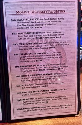 Menu photo 4 Molly's Public House Englishtown, NJ Menu photo 4 Molly's Public House Englishtown, NJ