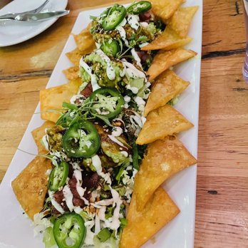 Industry Kitchen - Ahi Tuna Nachos - American Near Me - New York, New York Industry Kitchen - Ahi Tuna Nachos - American Near Me - New York, New York