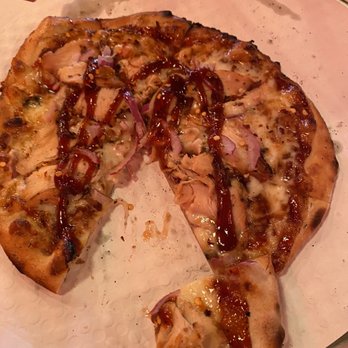 1000° Wood Fired Pizza - Bbq chicken pizza. Yes I took a bite! - Pizza Near Me - Mt. Summit, Indiana 1000° Wood Fired Pizza - Bbq chicken pizza. Yes I took a bite! - Pizza Near Me - Mt. Summit, Indiana