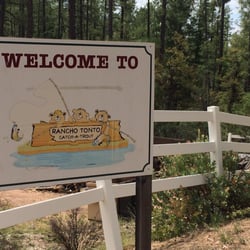 Rancho Tonto Catch A Trout - Welcome sign