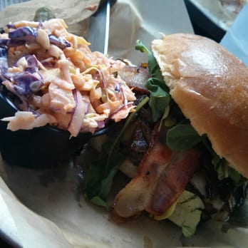 Sena On Myrtle - Burger by Nik with Spicy Slaw - New American Near Me - Monrovia, California Sena On Myrtle - Burger by Nik with Spicy Slaw - New American Near Me - Monrovia, California