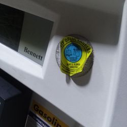 Shell - I don't think this sticker is supposed to look like this.