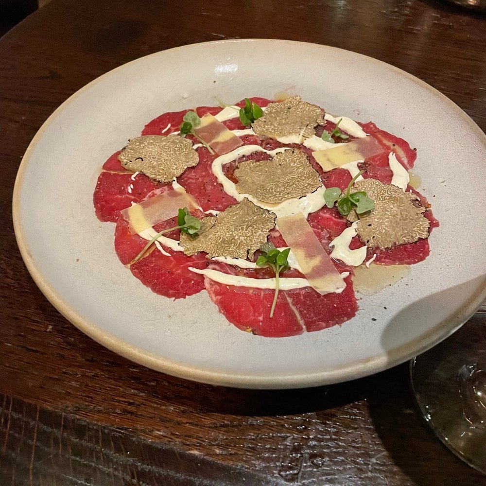 Hush - Beef carpaccio - Bars Near Me - London, XGL Hush - Beef carpaccio - Bars Near Me - London, XGL