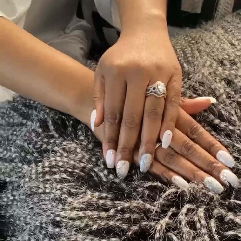 Glaze Nail Salon - These were my wedding nails done by glaze nail salon!! - Nail Salons Near Me - Springfield, Illinois Glaze Nail Salon - These were my wedding nails done by glaze nail salon!! - Nail Salons Near Me - Springfield, Illinois