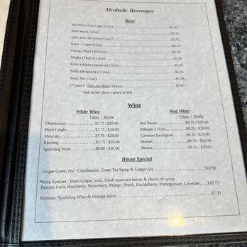 Mangrove Cafe & Bakery - Alcoholic bevs - Thai Near Me - Spokane Valley, Washington Mangrove Cafe & Bakery - Alcoholic bevs - Thai Near Me - Spokane Valley, Washington