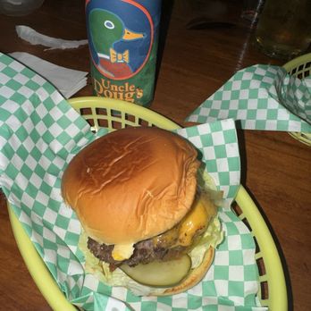 The Douglas - Backyard Burger with House Pilsner - Burgers Near Me - Los Angeles, California The Douglas - Backyard Burger with House Pilsner - Burgers Near Me - Los Angeles, California