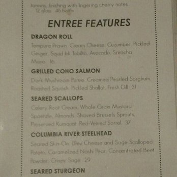 Cutters Crabhouse - Dinner feature sheet - Seafood Near Me - Seattle, Washington