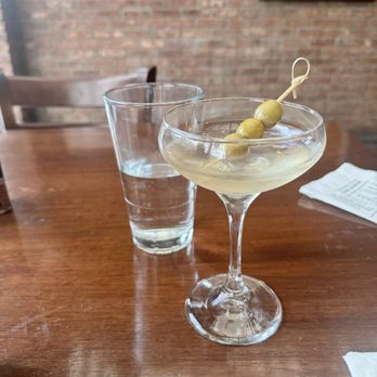 Tomatina - Dirty Martini (& water... yes I took sips first!) - Italian Near Me - Walnut Creek, California