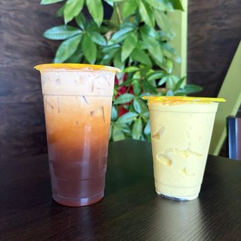 Asian Fusion Eatery - 24oz Thai Tea ($5!!), 16oz Mango Smoothie ($6, less sweet) - Chinese Near Me - San Bernardino, California Asian Fusion Eatery - 24oz Thai Tea ($5!!), 16oz Mango Smoothie ($6, less sweet) - Chinese Near Me - San Bernardino, California