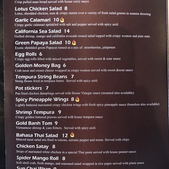 Pineapple Village - Menu as of 03/31/2018 - Asian Fusion Near Me - Gilroy, California Pineapple Village - Menu as of 03/31/2018 - Asian Fusion Near Me - Gilroy, California