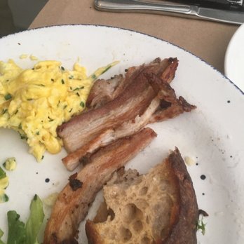 Ellie's - My dad's bacon which was supposed to be well-done - Italian Near Me - Long Beach, California