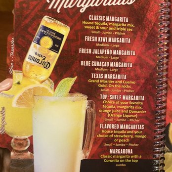 La Cocina - Drinks menu - Mexican Near Me - Lakewood, New York