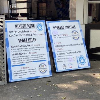 Oktoberfest Milwaukee - pork and chicken menu2020 - Lounges Near Me - Glendale, Wisconsin