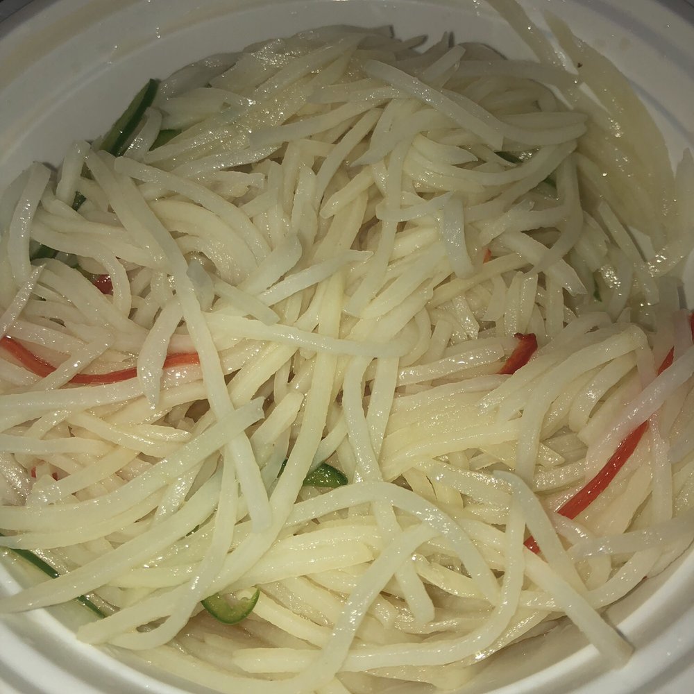 Dun Huang - Shredded potato salad. SO good! - Noodles Near Me - Brooklyn, New York Dun Huang - Shredded potato salad. SO good! - Noodles Near Me - Brooklyn, New York