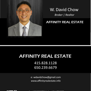 W David Chow - Affinity Real Estate - Real Estate Agents Near Me - Millbrae, California W David Chow - Affinity Real Estate - Real Estate Agents Near Me - Millbrae, California