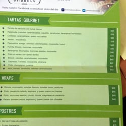 Entre Sabores Bistró - Menú agosto 2015