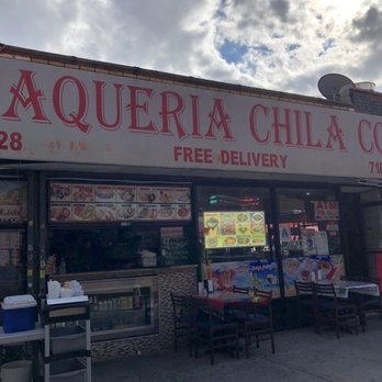 Taqueria Chila Corp. - Sign - Mexican Near Me - Queens, New York Taqueria Chila Corp. - Sign - Mexican Near Me - Queens, New York