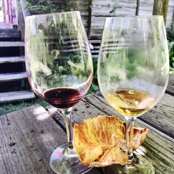 Husch Vineyards - Cabernet and Chardonnay from the complimentary tasting menu. - Wineries Near Me - Philo, California