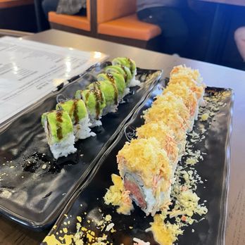 East Blue Sushi - Caterpillar Roll was bomb and spicy tuna with tempura flakes was just ok but both rolls were huge. - Sushi Bars Near Me - San Antonio, Texas East Blue Sushi - Caterpillar Roll was bomb and spicy tuna with tempura flakes was just ok but both rolls were huge. - Sushi Bars Near Me - San Antonio, Texas