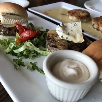 New Leaf Cafe - Wagyu Beef Sliders , Cambozola Cheese , Grilled Onions... guys focus here, order this - New American Near Me - Eastsound, Washington New Leaf Cafe - Wagyu Beef Sliders , Cambozola Cheese , Grilled Onions... guys focus here, order this - New American Near Me - Eastsound, Washington
