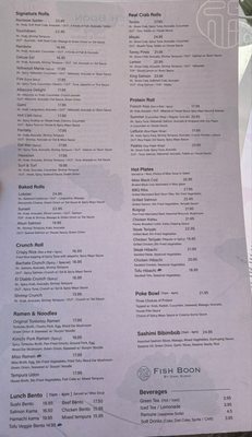 Menu photo 5 Fish Boon Carlsbad, CA