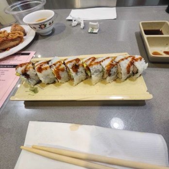 Fuji Sushi Buffet - Veggie and cucumber veggie rolls mixed together with sesame fried chicken. - Japanese Near Me - Concord, California