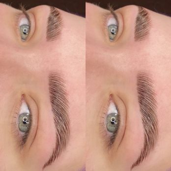Navarre Aesthetics - My tinted & laminated brows. Photo courtesy of Drea herself. - Permanent Makeup Near Me - Denver, Colorado