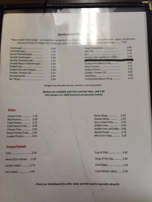 Menu photo 2 Mel's Main Street Grille Peebles, OH Menu photo 2 Mel's Main Street Grille Peebles, OH