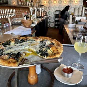 Pie Tap Pizza + Rotisserie + Bar - Eggs Florentine Pie - Pizza Near Me - Dallas, Texas Pie Tap Pizza + Rotisserie + Bar - Eggs Florentine Pie - Pizza Near Me - Dallas, Texas