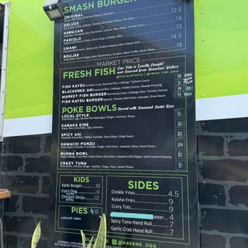 Havens - Menu - Burgers Near Me - Maui, Hawaii Havens - Menu - Burgers Near Me - Maui, Hawaii