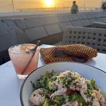 Surfer Girl - seafood louie salad, endless summer cocktail - Desserts Near Me - Hermosa Beach, California Surfer Girl - seafood louie salad, endless summer cocktail - Desserts Near Me - Hermosa Beach, California