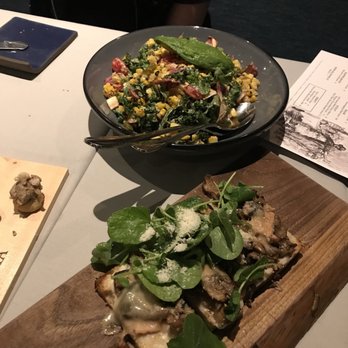 BLACKBARN - Kale & corn / mushroom toast - New American Near Me - New York, New York BLACKBARN - Kale & corn / mushroom toast - New American Near Me - New York, New York