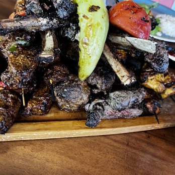 Kabob House - Meat platter, quite the feast - Mediterranean Near Me - Boardman, Ohio
