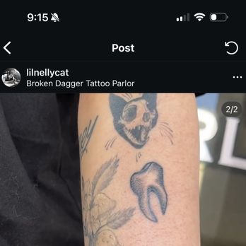Broken Dagger Tattoo Parlor - Tooth by Janelle - Tattoo Near Me - Las Vegas, Nevada Broken Dagger Tattoo Parlor - Tooth by Janelle - Tattoo Near Me - Las Vegas, Nevada