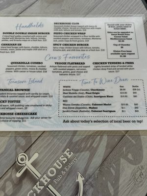 Menu photo 1 Deckhouse Pub & Eatery Summerside, PE Menu photo 1 Deckhouse Pub & Eatery Summerside, PE