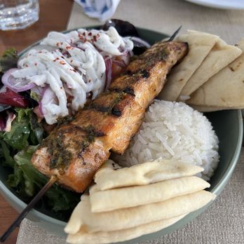 Kalimera Bar and Grill - Salmon kebab - Turkish Near Me - Santa Rosa, California