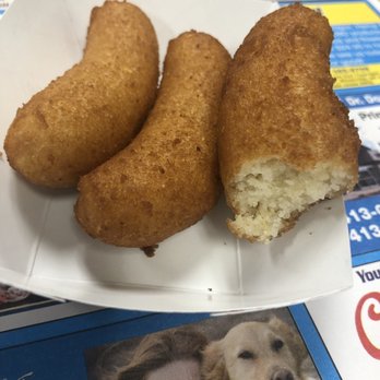 Dixie Queen Seafood Restaurant - 3 hushpuppies waiting for you to take a bite - Seafood Near Me - Winterville, North Carolina