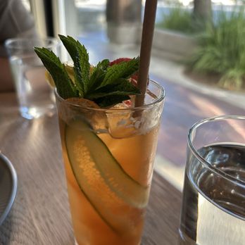 Camper - Strawberry Pimm's cocktail - New American Near Me - Menlo Park, California