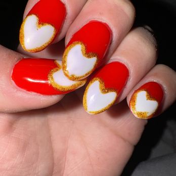 Nail Bar - I absolutely love my Valentine's Day nails thank you! - Nail Salons Near Me - Greensburg, Pennsylvania Nail Bar - I absolutely love my Valentine's Day nails thank you! - Nail Salons Near Me - Greensburg, Pennsylvania