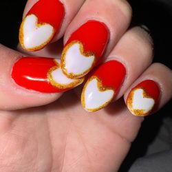 Nail Bar - I absolutely love my Valentine's Day nails thank you!