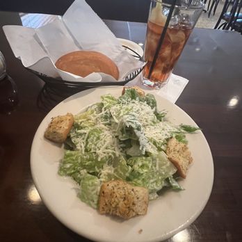 Antonio's Flying Pizza - Cesar Salad with dinner role was very good. - Italian Near Me - Houston, Texas