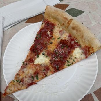Manero's of Mulberry - Hot Spicy Soppressata & Ricotta Cheese - Pizza Near Me - New York, New York Manero's of Mulberry - Hot Spicy Soppressata & Ricotta Cheese - Pizza Near Me - New York, New York